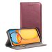 Cool Flip-cover voor Xiaomi Redmi 13C / 13C 5G / Poco C65, glad, bordeauxrood