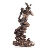 Veronese Design 6 1/8 Inch Hermes Griekse Heraut of The Gods Koud Gegoten Hars Bronzen Afwerking Sculptuur Beeldje