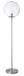 Globus Globus lamp, decoratieve vloerlamp, 40 W, zilver, Ø 34 x H 160 cm
