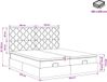 vidaXL Ottoman Bed with Mattress and Headboard - Black Velvet - 2-Person