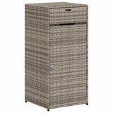 VidaXL Tuinkast 55x55x111 cm Poly Rattan Grijs