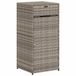 VidaXL Tuinkast 55x55x111 cm Poly Rattan Grijs