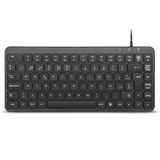 Perixx PERIBOARD-414U Mini-toetsenbord met kabel, USB, compact, zwart, ES-lay-out