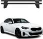 Omac Barres de toit transversales en aluminium pour BMW Série 4 G22 Coupé 2020-2026 – Antivol – Rainure en T – Testées City Crash – Charge max 75 kg Noir