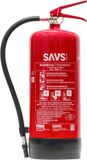SAVS® Brandblusser poeder 9 kg - 43A 233B C - Met montagebeugel - Vorstbestendig - Poederblusser