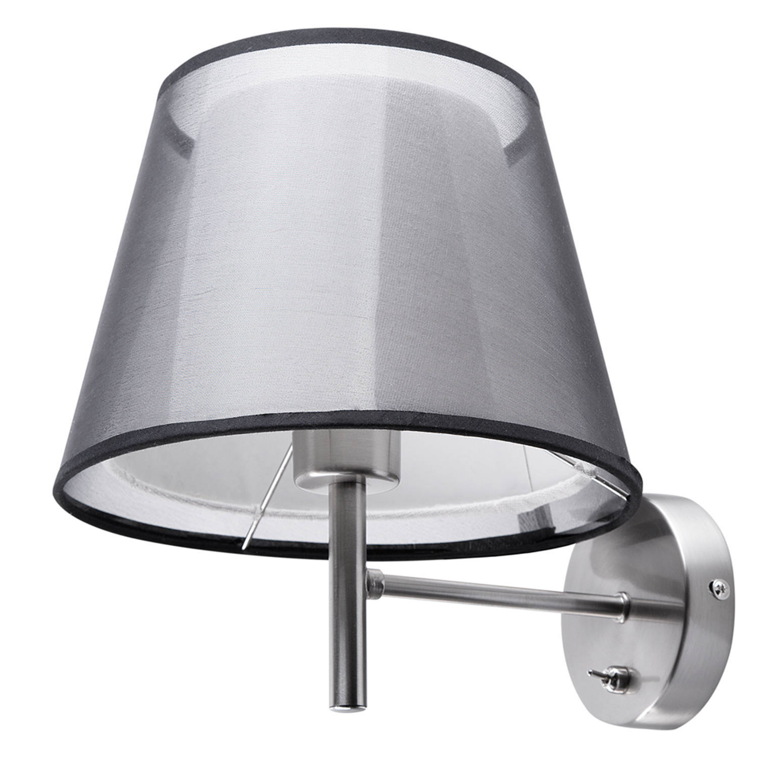 Beliani columbia - wandlamp-grijs-metaal