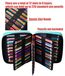 Omgoods - Étui à crayons de couleur, 220 fentes, organisateur imperméable pour artistes