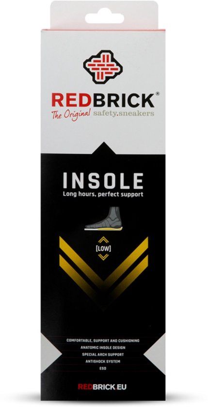 Redbrick Motion Inlegzool Low 1000036 - Zwart - Maat 44