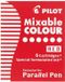 Pilot Cartouches Rouges pour Plume Parallèle - 6 Pièces