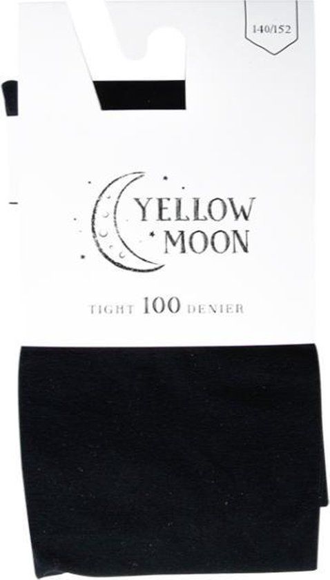 Yellow Moon Kinderpanty 100 Denier Zwart 140/152
