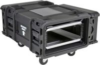 SKB rSeries 4U Shock Rack Zwart 28-inch diep met Wielen