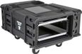 SKB rSeries 4U Shock Rack Zwart 28-inch diep met Wielen