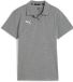 Puma Damespoloshirt TeamGoal Casuals Longsleeve Polo Wmn XL Katoen Medium Gray Heather-Puma White