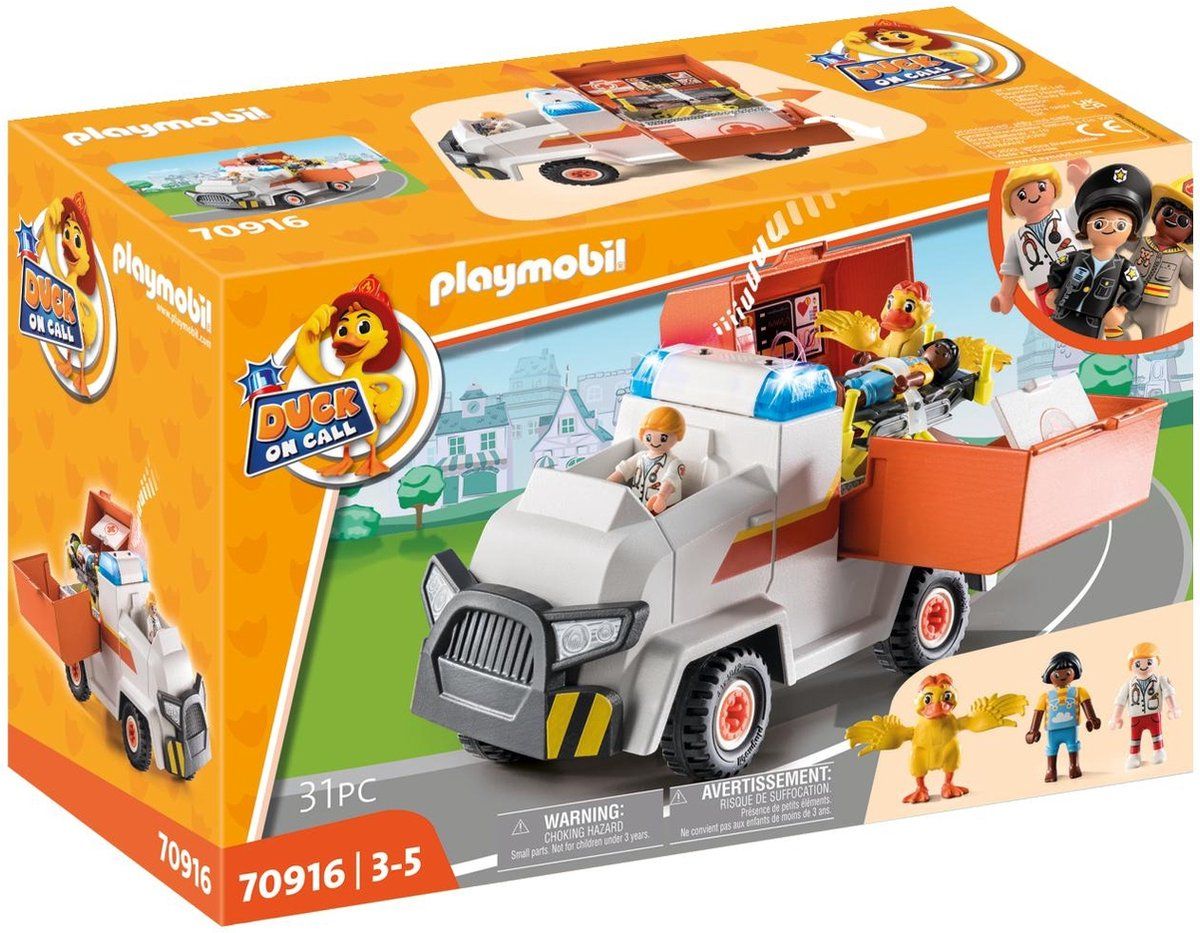 Playmobil Duck On Call - Ambulance - 70916