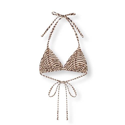 Refined Department Dierenprint Bikinitop Bruin