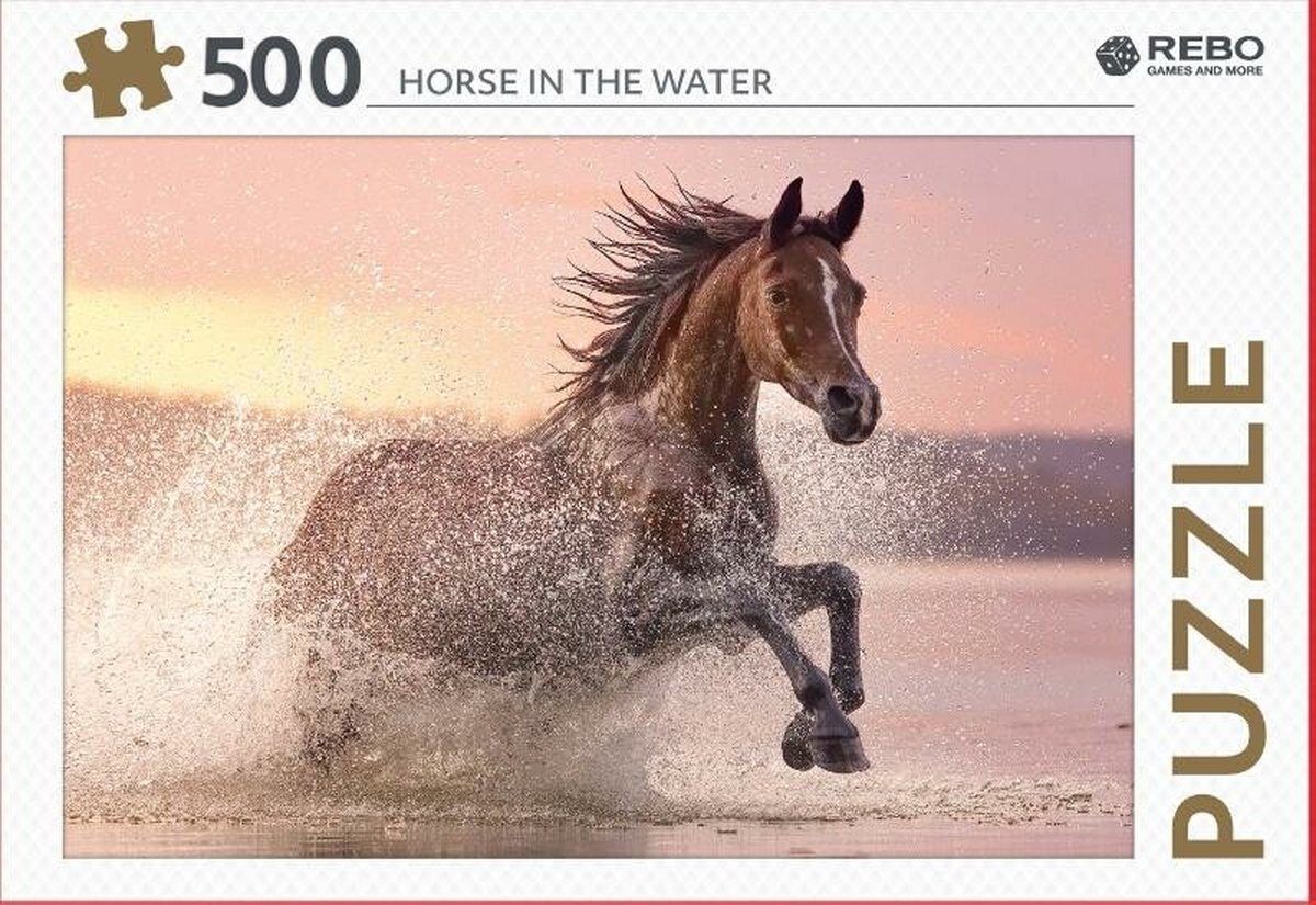 Rebo legpuzzel 500 stukjes - Horse in the water