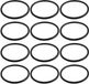 Pentair Vidange de piscine joint torique - SP1022C - 12 pièces - 1-1/2 pouce MIP - Compatible - 3,7 x 5,5 x 3,8 cm
