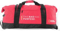 National Geographic Opvouwbare Reistas met wielen / Weekendtas - Vegan - 92 Liter (L) - Pathway - N10444 - Rood