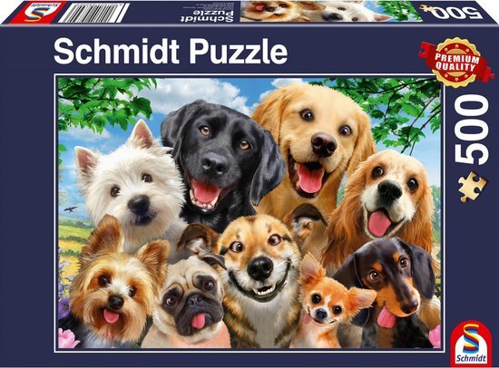 Schmidt Honden Selfie, 500 stukjes Puzzel