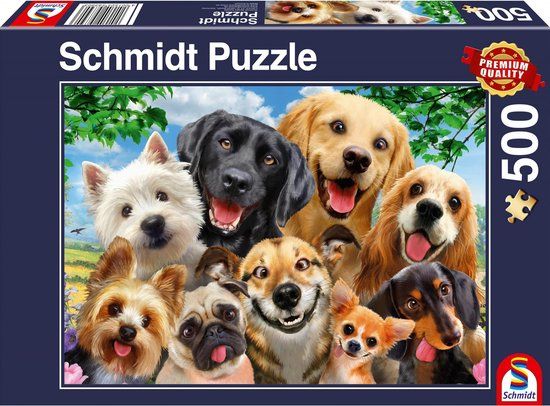 Schmidt Honden Selfie Puzzel - 500 stukjes