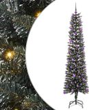 vidaXL Kunstkerstboom met 300 LED Groen 210 cm PVC, Plastic en Staal