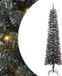 vidaXL Kunstkerstboom met 300 LED Groen 210 cm PVC, Plastic en Staal