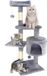 Unyqoos® Gris clair arbre à chat avec niche et balles pour le plaisir des chats