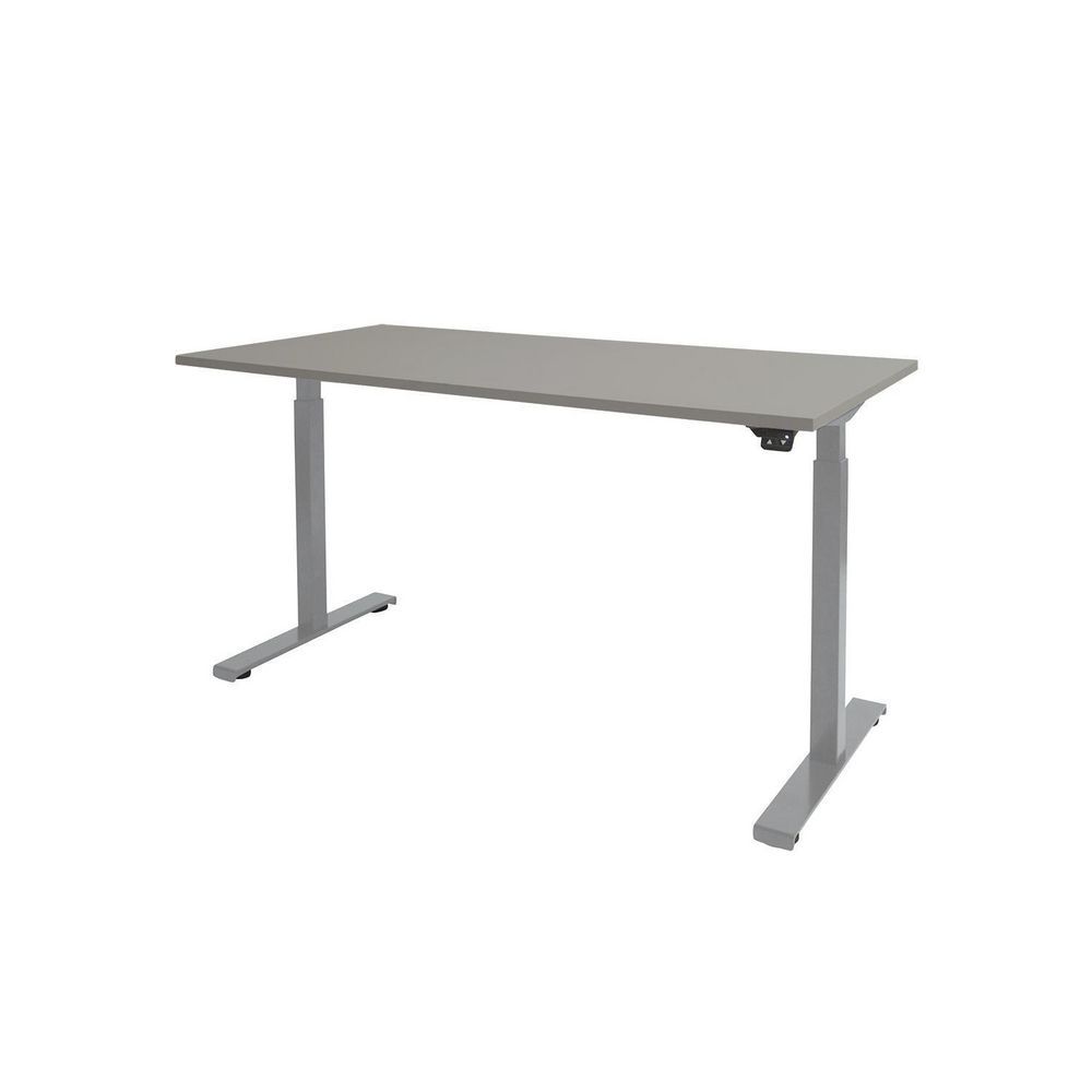 Prof Desk Panda Prof Desk Bureau Electro II 180x80 cm Lichtgrijs Aluminium