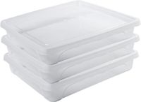 Hega hogar Vienna Vershoudbakje - 10x - Laag - Transparant - 1,5 Liter - 24 x 20 x 5 cm
