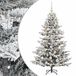 vidaXL Kunstkerstboom met kerstbal 150 cm 150 LED's Warmwit PE & PVC