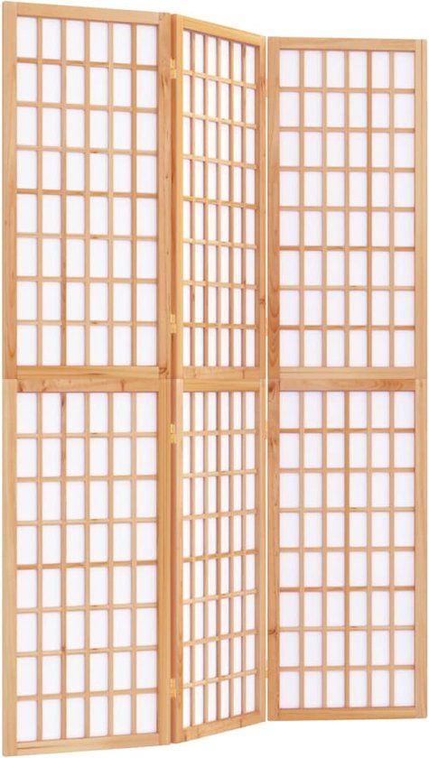 vidaXL Kamerscherm - Inklapbaar - 3 Panelen - Japanse Stijl - 120x170 cm