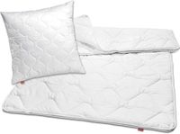 sleepling dekbed kussen set Basic 100 | dekbed 135 x 200 cm en kussen 80 x 80 cm | warm winterdekbed | overtrek van 100% microvezel | Made in EU | wasbaar tot 60 graden | wit