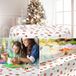 ANRO Nappe Noël Cœurs & Sapins Blanc Ovale 200x140cm