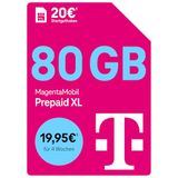 Telekom MagentaMobil Prepaid XL met 50 GB high-speed volume | 5G/LTE Max & Allnet Flat in alle Duitse netwerken | ongebruikt gegevensvolume verder gebruiken | EU Roaming & Hotspot Flat | 20 EUR
