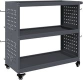 vidaXL Gereedschapswagen Antraciet 75 x 35 x 73 cm Koudgewalst staal