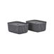 Zone Denmark Pulp Boîte de rangement 23x32 cm, 2 pièces, Noir