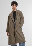 Urban Classics Curvy Urban Classics Oversized Plaid Jas XXL Beige/Zwart