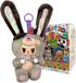 Kimmon Rebel Bear Blind Box peluche - Série 'Sweet Zoo' - Figurines à collectionner avec porte-clés