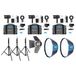 Nanlite Forza 60C RGB Bi-color LED Light Triple Kit With Softbox Fresnel And Lightstand