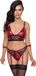 Cottelli BONDAGE Beha set bondage Rood/Zwart