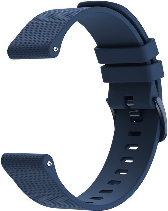 imoshion Siliconen sport bandje met gesp - Universeel 20 mm aansluiting - Donkerblauw