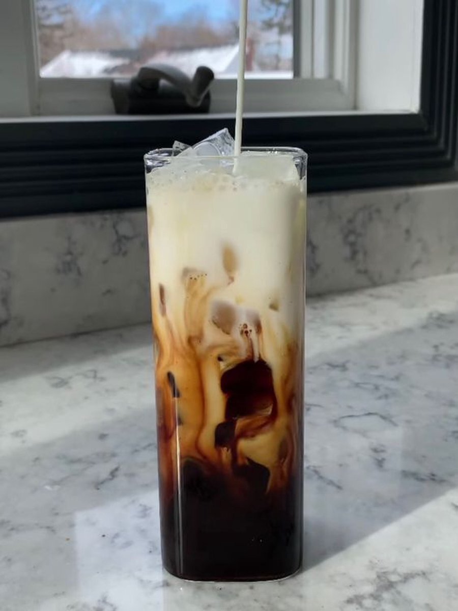 KimDo Vierkante Drinkglazen - Set 6 stuks - Waterglazen - Koffiemok - Hittebestendige - Cocktail glazen - Longdrinkglazen - Drink glas - Longdrink