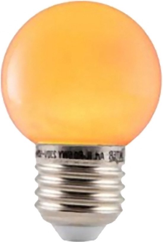 LED E27-G45-Bulb - 1W - 70Lm - Waterproof - Oranje