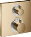 Hansgrohe Ecostat Square Thermostat Trim pour 2 Fonctions Bronze Brossé