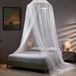 Elodame B.V. Moustiquaire - Moustiquaire suspendue pour lit - Tente dôme décorative pour chambre à coucher - Convient pour bébé et adulte - Lit simple - Moustiquaire pour chambre d'enfant - Blanc - Taille 60x250x1100 cm