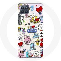 Maniacase Hoesje voor Oppo A93 BTS Bangtan Sonyeondan BT21 Van Tata Chimmy Cooky Rj Koya Mang Et Shooky