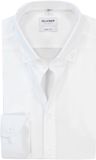 OLYMP Level 5 body fit chemise - blanc avec col button-down - Repassage facile - Tour de cou : 38 (taille UE : S)