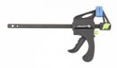 Högert Technik Snelspanner - 63x150mm - Ergonomisch - Roestvrijstalen Gids