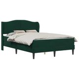 vidaXL Bedframe met hoofdeinde Donkergroen 140 x 190 cm Fluweel