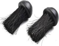 Brosse de cheminée Brosse de cheminée, set de 2 pièces, avec poils ronds et en forme de palmier, pour le nettoyage